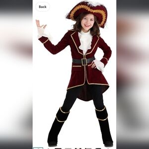 Deluxe Pirate Captain Kids Costume